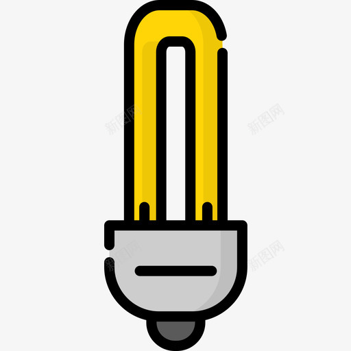 灯泡可再生能源2线性颜色图标svg_新图网 https://ixintu.com 可再生能源2 灯泡 线性颜色