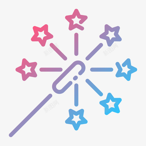 Sparklerparty89渐变色图标svg_新图网 https://ixintu.com Sparkler party 变色 渐变