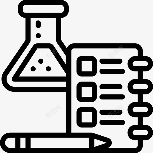 研究茎8线性图标svg_新图网 https://ixintu.com 研究 线性