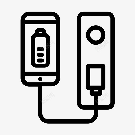 智能手机充电器电池电子产品图标svg_新图网 https://ixintu.com 智能手机充电器 电力银行 电子产品 电池 能源和工业概述
