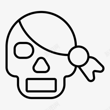 海盗面具岛海盗图标图标