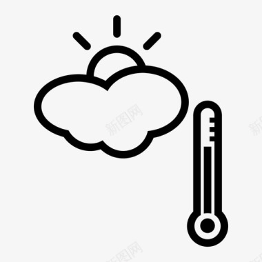 温度摄氏度湿度图标图标