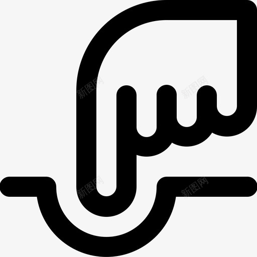 扭曲工具变形手指图标svg_新图网 https://ixintu.com adobe illustrator 变形 工具 手指 扭曲 指针 重塑