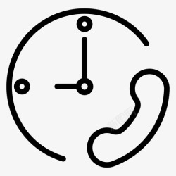 服务可用性24小时可用性电话图标高清图片