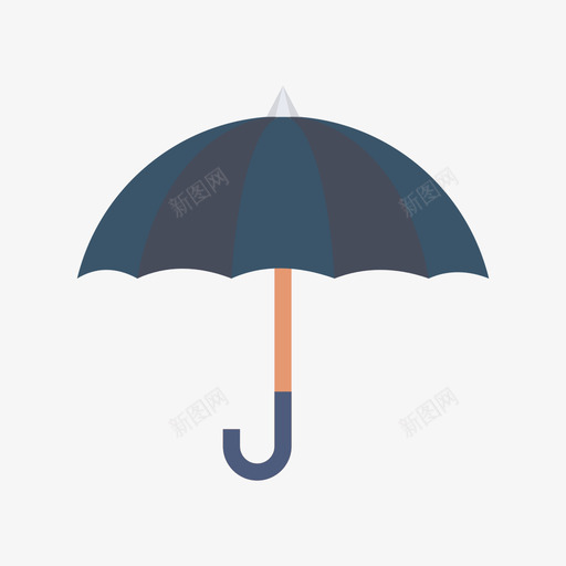 雨伞家用电器5扁平图标svg_新图网 https://ixintu.com 家用电器 扁平 雨伞