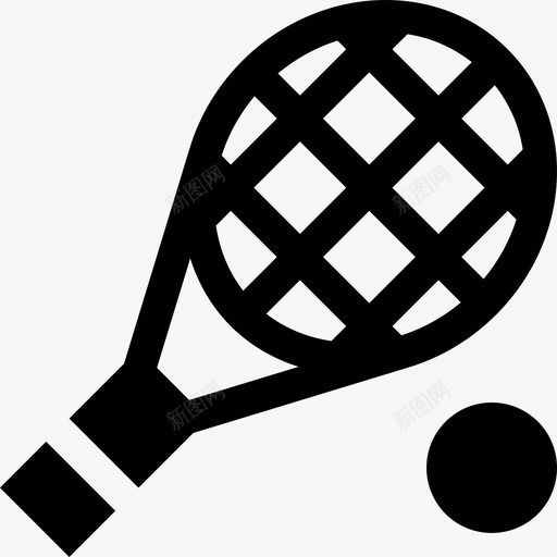 网球健康8填充图标svg_新图网 https://ixintu.com 健康 填充 网球