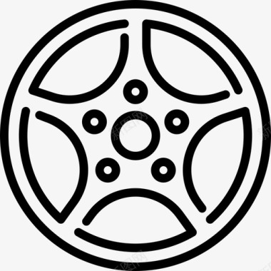 马克斯合金车轮汽车轮胎图标图标