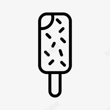 冰淇淋街头食品10直系图标图标