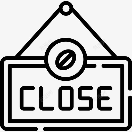 关闭99号咖啡厅直线型图标svg_新图网 https://ixintu.com 99号 关闭 咖啡厅 直线 线型
