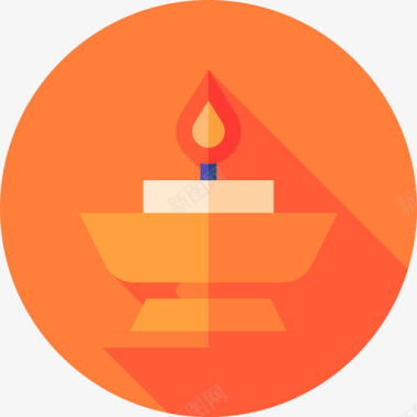 蜡烛精神的24平的图标图标