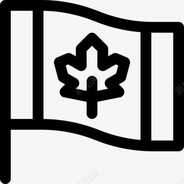 加拿大曲棍球26直线图标图标