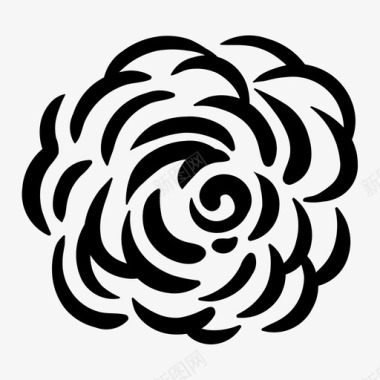 玫瑰爱情植物图标图标