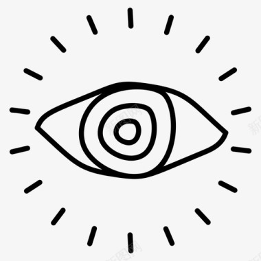 眼睛数码眼监控图标图标