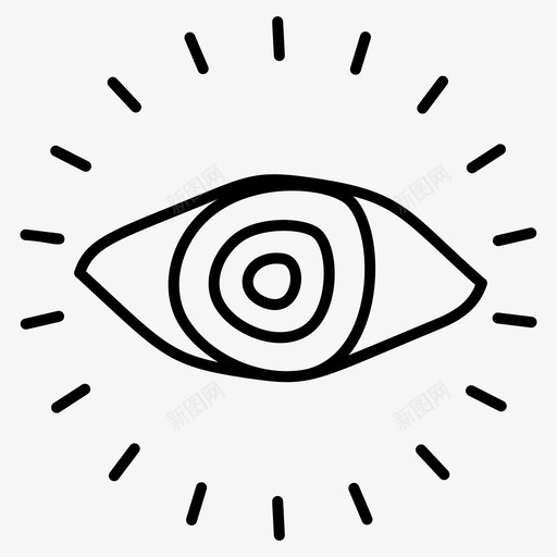 眼睛数码眼监控图标svg_新图网 https://ixintu.com 数码眼 机器人眼 监控 眼睛 网页设计线向量图标集 视觉