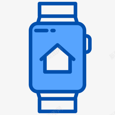 智能手表智能生活3蓝色图标图标