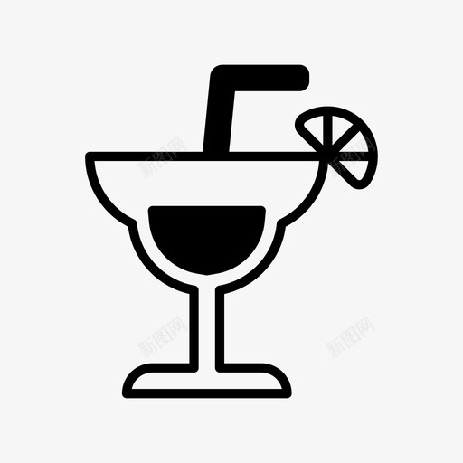 鸡尾酒会假日夏日图标svg_新图网 https://ixintu.com 假日 夏日 夏日经典 鸡尾酒会