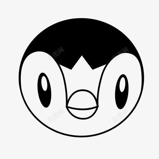 piplup动漫卡通图标svg_新图网 https://ixintu.com piplup pkemon脸 pokemon 动漫 卡通 日语