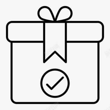 礼品支票礼物图标图标