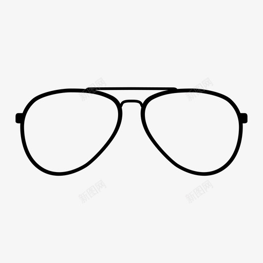 飞行员眼镜眼镜墨镜图标svg_新图网 https://ixintu.com 墨镜 太阳镜 眼镜 飞行员