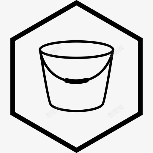 桶罐水图标svg_新图网 https://ixintu.com 建筑 桶 水 罐