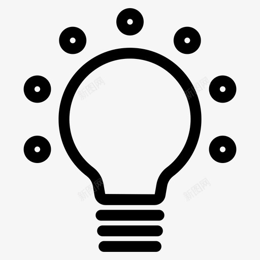创意商业教育理念图标svg_新图网 https://ixintu.com 创意 商业 教育 灯泡 理念 界面