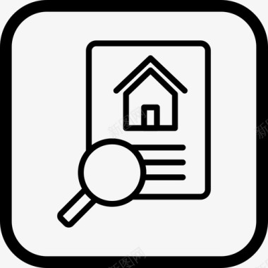 财产搜查住宅房屋图标图标