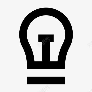 能源和电力电灯灯图标图标
