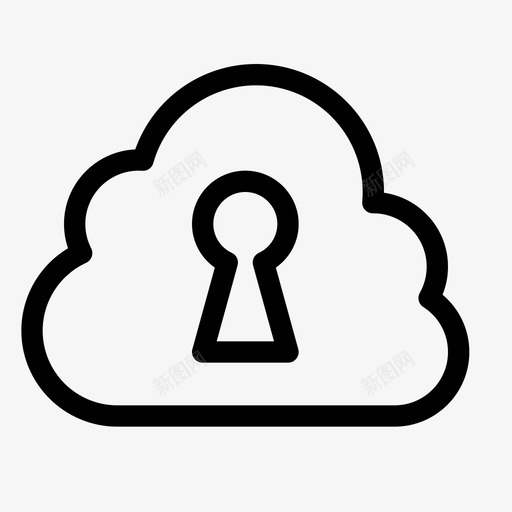 云时钟加密在线图标svg_新图网 https://ixintu.com 加密 在线 存储 密码 数据 时钟