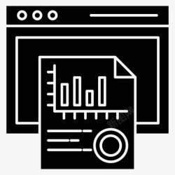 项目分析报告web报告增长分析信息图报告图标高清图片