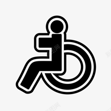 残疾人lcd患者图标图标