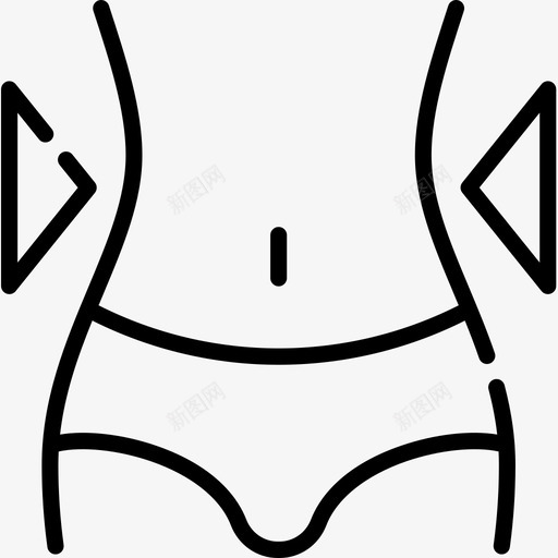 苗条健康18岁直线型图标svg_新图网 https://ixintu.com 18岁 健康 直线 线型 苗条