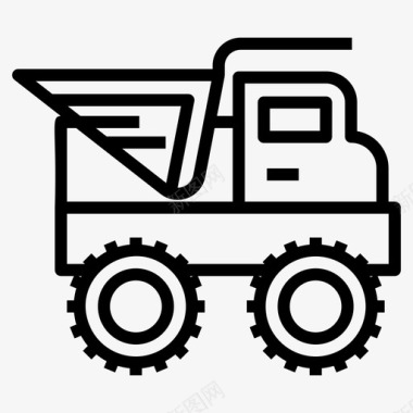 自卸车送货服务垃圾车图标图标