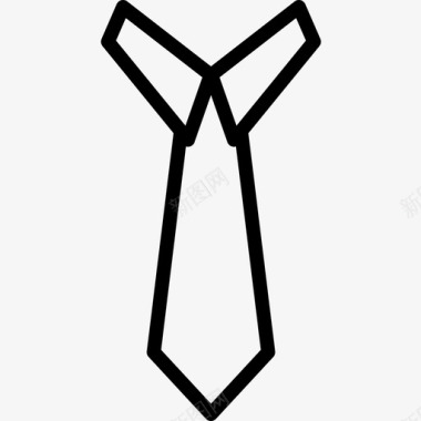 领带男士配件5直线型图标图标