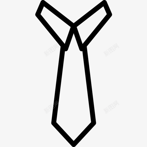领带男士配件5直线型图标svg_新图网 https://ixintu.com 男士 直线 线型 配件 领带
