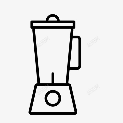 搅拌机食品家用电器图标svg_新图网 https://ixintu.com 厨房 器具 家用电器 搅拌机 食品