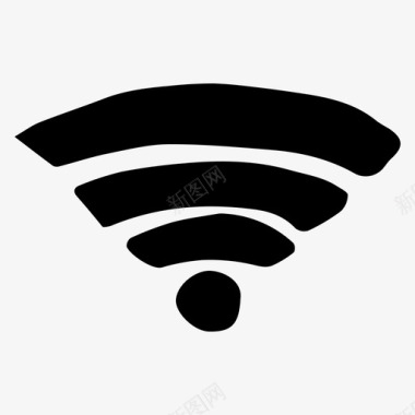 wifi涂鸦图标图标