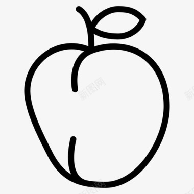 桃食品水果图标图标