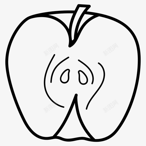 苹果水果健康饮食图标svg_新图网 https://ixintu.com 健康食品 健康饮食 旅游和假日系列矢量图标 水果 苹果 营养 野餐