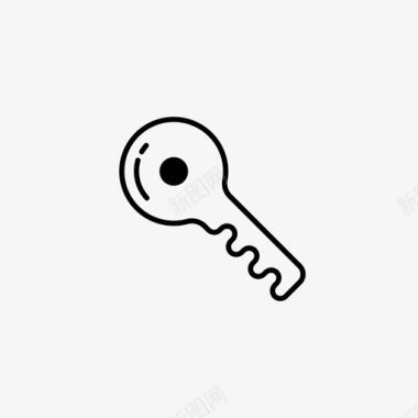 锁匠钥匙钥匙链图标图标