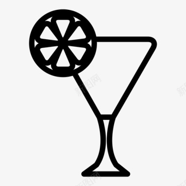 鸡尾酒自助餐晚餐图标图标