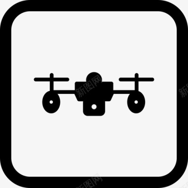 无人机摄像机设备图标图标
