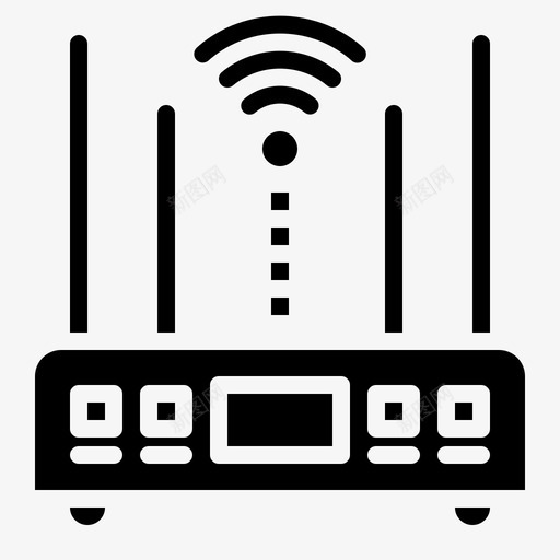 Wifi智能技术12填充图标svg_新图网 https://ixintu.com Wifi 填充 技术 智能