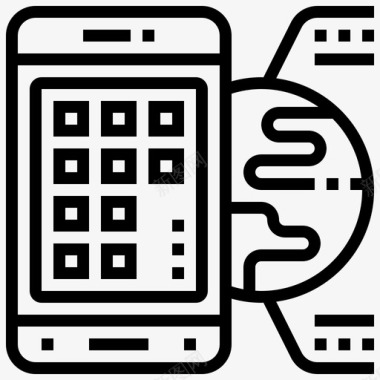 智能手机应用程序设备图标图标