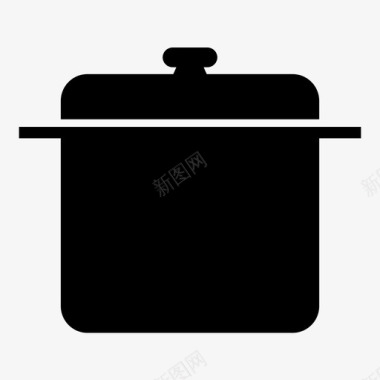 锅砂锅平底锅图标图标
