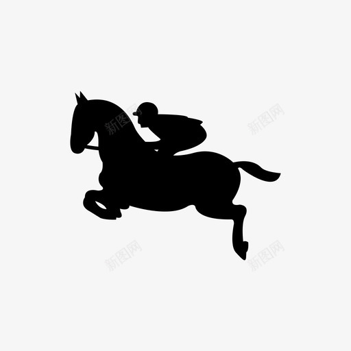 73 jumping horse witsvg_新图网 https://ixintu.com 73 jumping horse wit