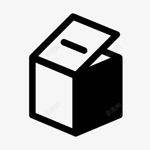 箱子纸板纸板箱图标svg_新图网 https://ixintu.com 拆箱 立方体 箱子 纸板