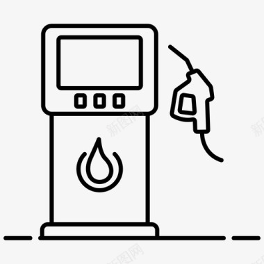 加油机加油站加油泵图标图标