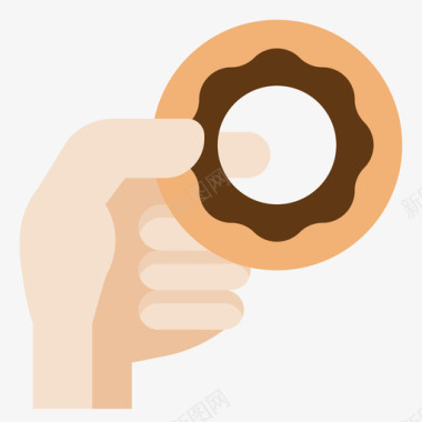 甜甜圈咖啡店119公寓图标图标