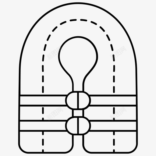 救生衣海洋保护者图标svg_新图网 https://ixintu.com 保护者 安全 救生衣 海洋