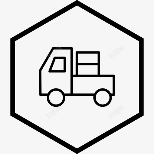 承运人货物卡车图标svg_新图网 https://ixintu.com 卡车 承运人 货物 车辆 运输